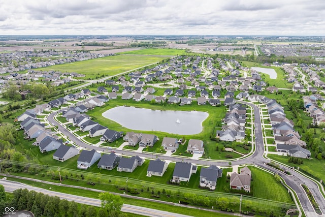 14878 Anees Ln, Fishers, IN 46040 - aerial view of property and surrounding area featuring a large body of water and nearby suburban area