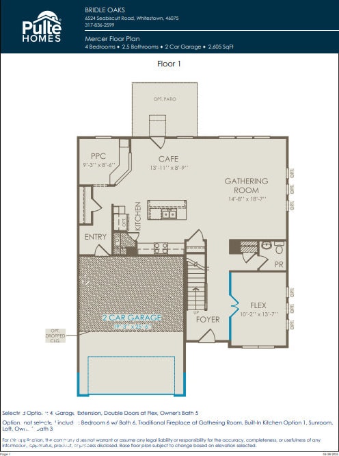 6871 Seabiscuit Rd, Whitestown, IN 46075 - view of room layout