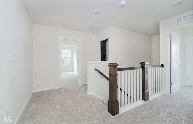6871 Seabiscuit Rd, Whitestown, IN 46075 - corridor with an upstairs landing and carpet