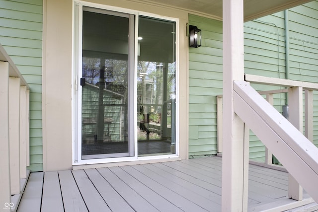 474 N Randolph St, Indianapolis, IN 46201 - wooden terrace featuring stairway