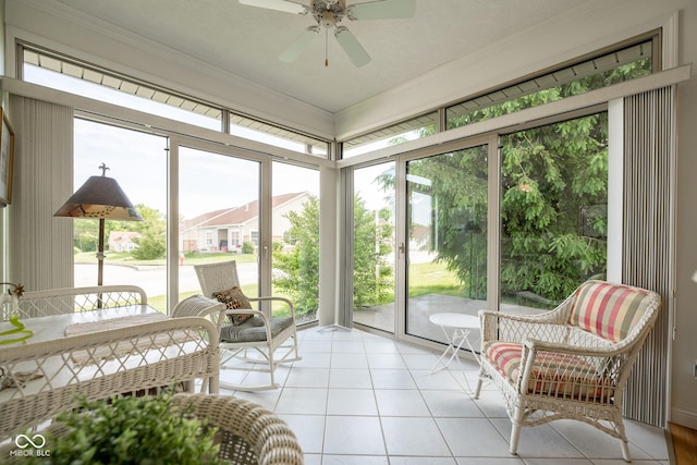 476 Glenview Dr, Greencastle, IN 46135 - sunroom / solarium with ceiling fan