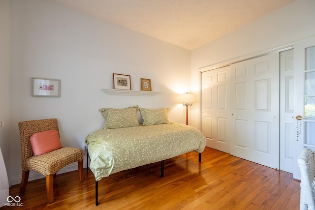 476 Glenview Dr, Greencastle, IN 46135 - bedroom featuring a closet and wood finished floors