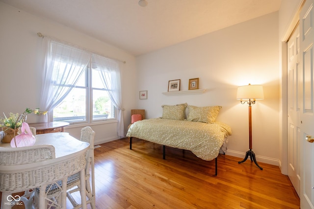 476 Glenview Dr, Greencastle, IN 46135 - bedroom with a closet and wood finished floors