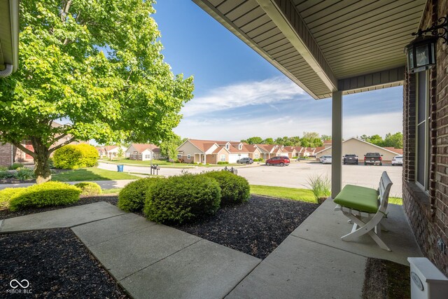 476 Glenview Dr, Greencastle, IN 46135 - view of patio / terrace with a residential view