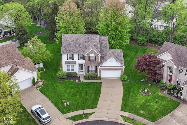 birds eye view of property