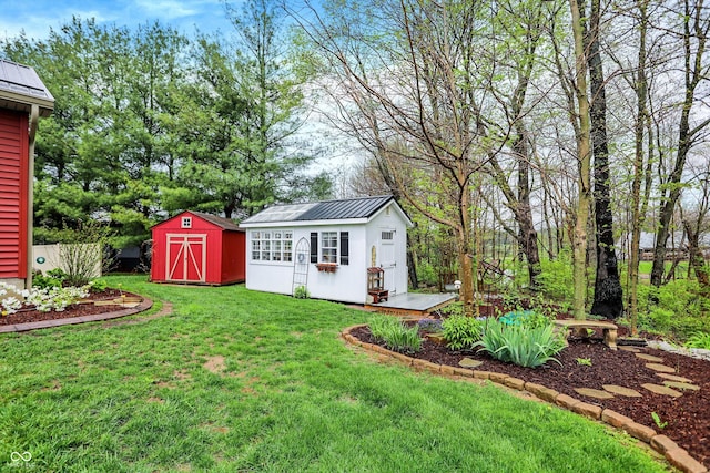 1630 N 400 W, Bargersville, IN 46106 - view of yard featuring an outdoor structure and a shed
