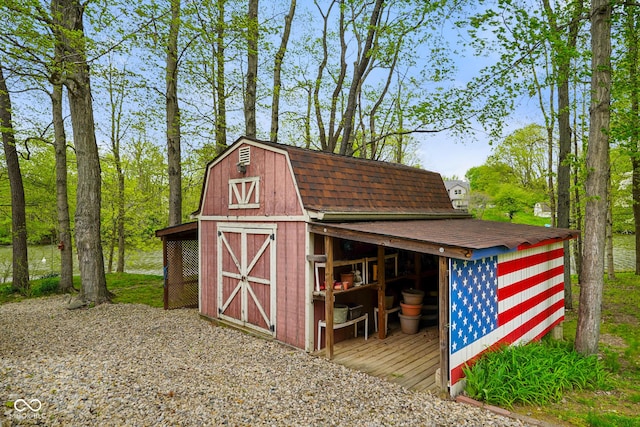 view of barn