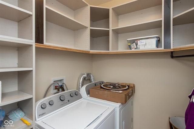 laundry area with washer and clothes dryer