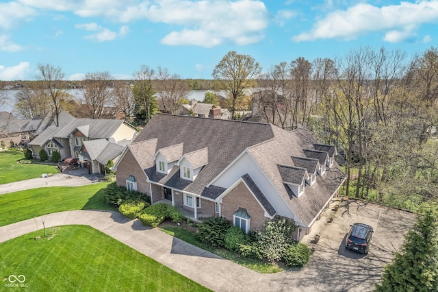 bird's eye view with a residential view