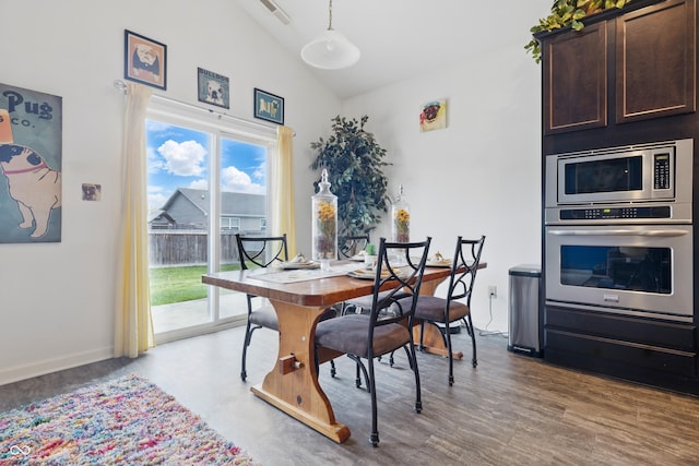 1666 Huntzinger Blvd, Pendleton, IN 46064 - dining room with visible vents and high vaulted ceiling