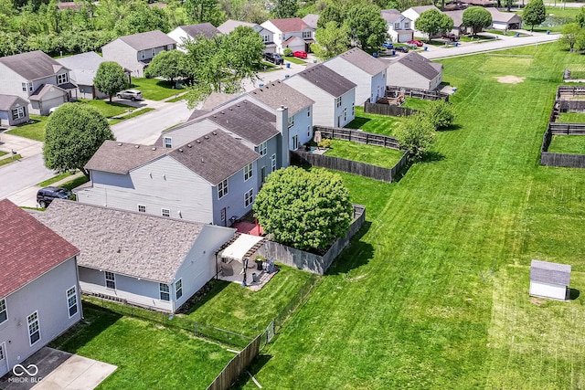 aerial perspective of suburban area