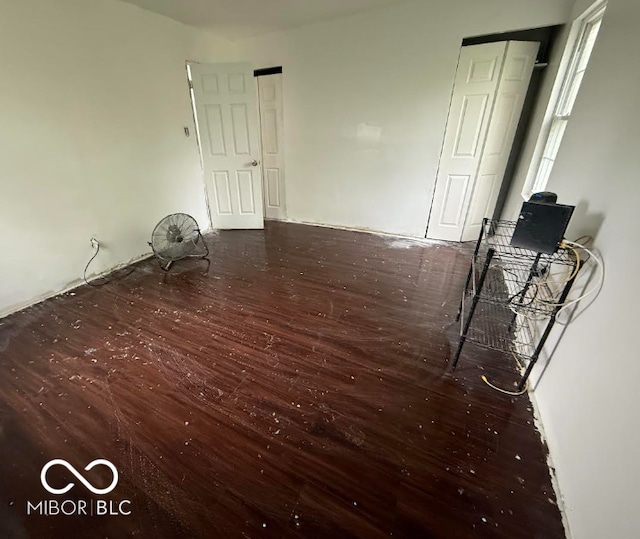 interior space with wood finished floors