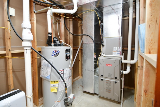 1623 W Stoneybrook Ln, Crawfordsville, IN 47933 - utilities with water heater and heating unit