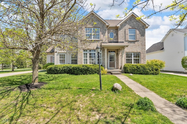 15329 Smithfield Dr, Westfield, IN 46074 - view of front of house with brick siding and a front yard
