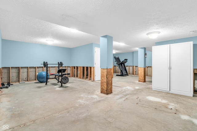 15329 Smithfield Dr, Westfield, IN 46074 - basement featuring a textured ceiling