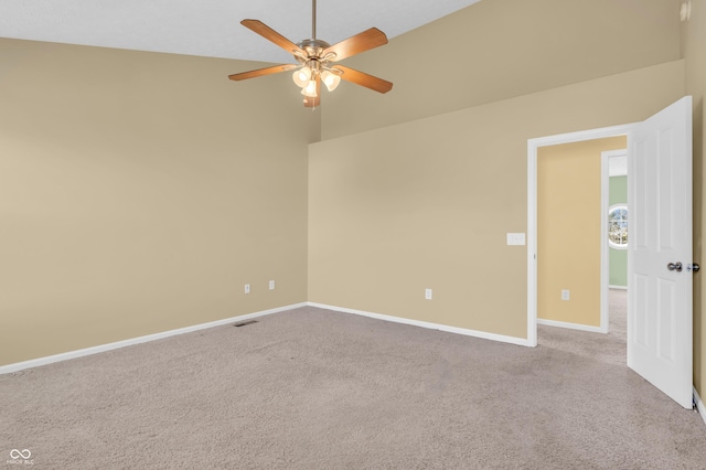 15329 Smithfield Dr, Westfield, IN 46074 - unfurnished room with carpet floors, baseboards, and a ceiling fan