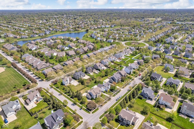 15329 Smithfield Dr, Westfield, IN 46074 - drone / aerial view featuring a water view and a residential view