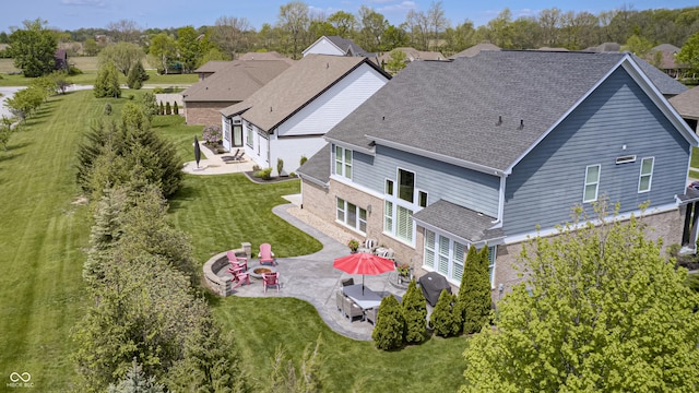 birds eye view of property