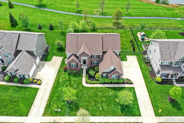 view from above of property