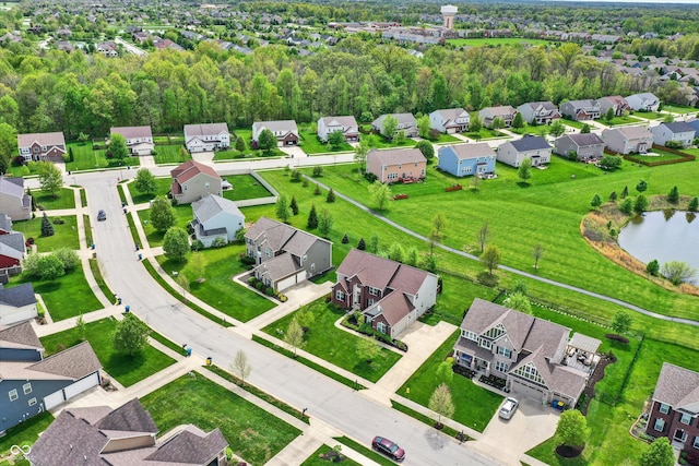 aerial perspective of suburban area