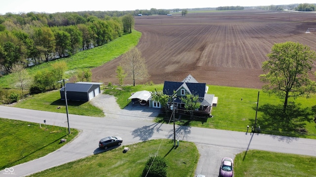 bird's eye view featuring a rural view