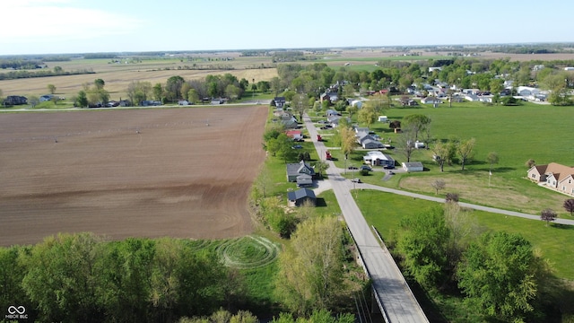 aerial view featuring a rural view