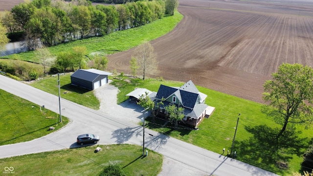 drone / aerial view featuring a rural view