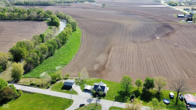 aerial view featuring a rural view