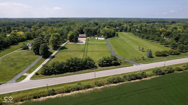 2450 S US-421, Zionsville, IN 46077 - birds eye view of property featuring a rural view and a wooded view
