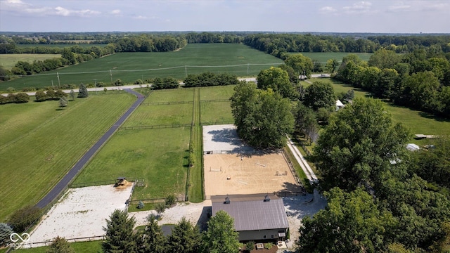 2450 S US-421, Zionsville, IN 46077 - birds eye view of property with a rural view