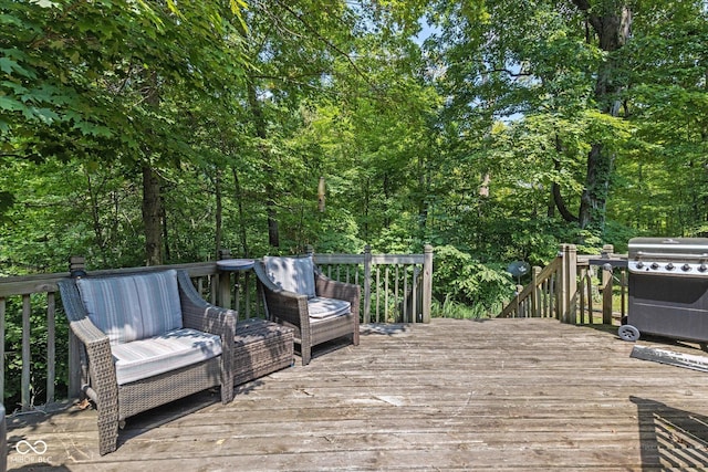 2450 S US-421, Zionsville, IN 46077 - wooden deck featuring grilling area