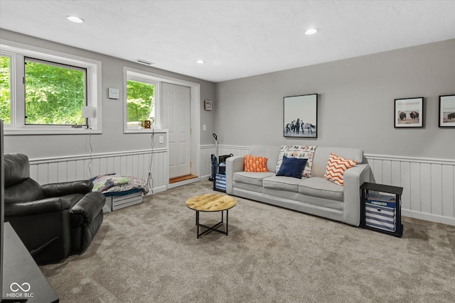 2450 S US-421, Zionsville, IN 46077 - carpeted living area with recessed lighting and wainscoting