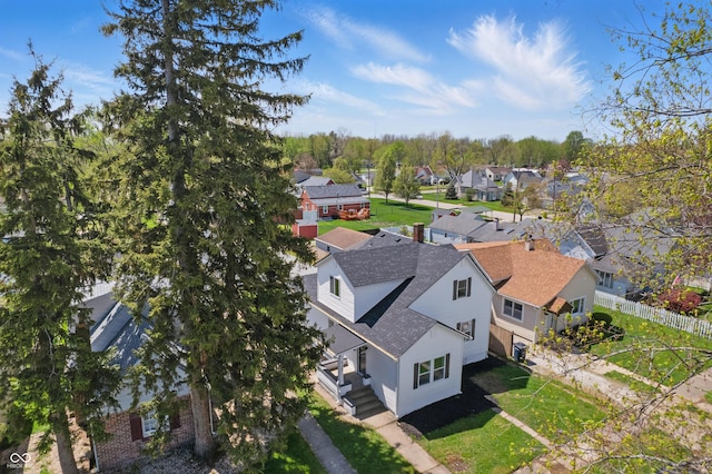 birds eye view of property featuring a residential view