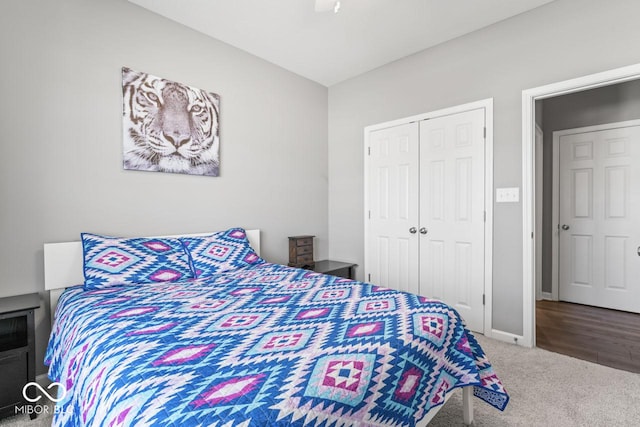 75 Hovden Dr, Cicero, IN 46034 - carpeted bedroom with a closet, baseboards, and ceiling fan