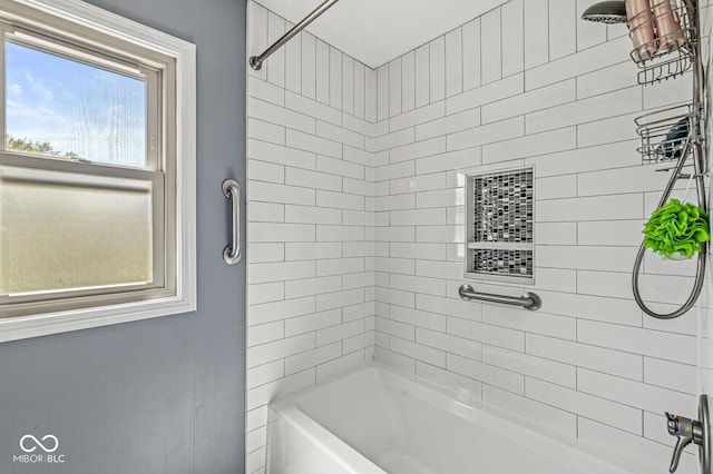 full bathroom featuring bathing tub / shower combination