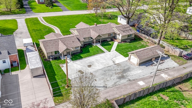 drone / aerial view