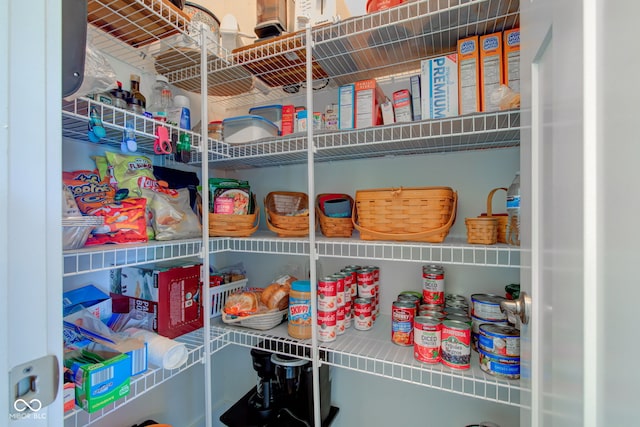 view of storage area