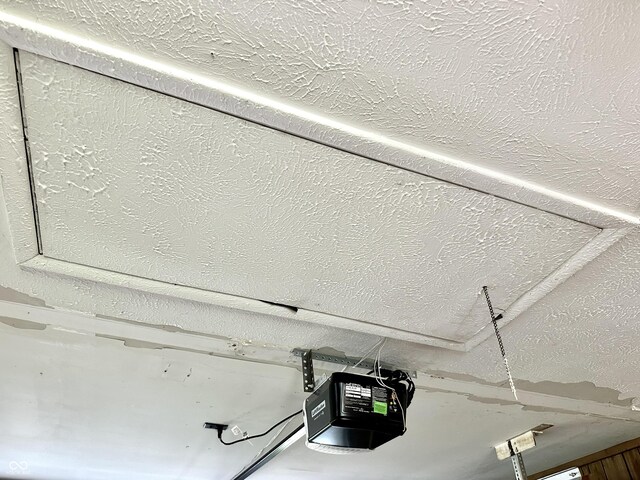 812 W Walnut Dr, Rockville, IN 47872 - details with a garage door opener and a textured ceiling