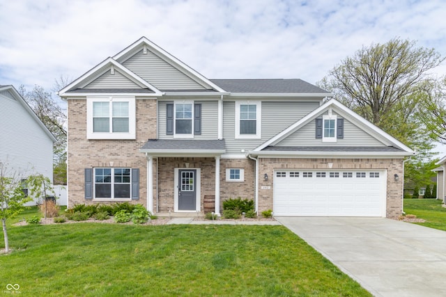 192 Lynnette Way, Cumberland, IN 46229 - craftsman-style house featuring brick siding, driveway, and a front yard