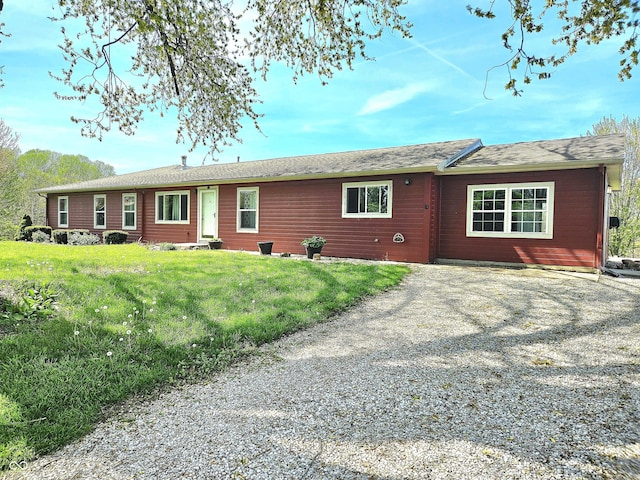 1647 State Ferry Rd, Solsberry, IN 47459 - ranch-style home featuring driveway and a front lawn