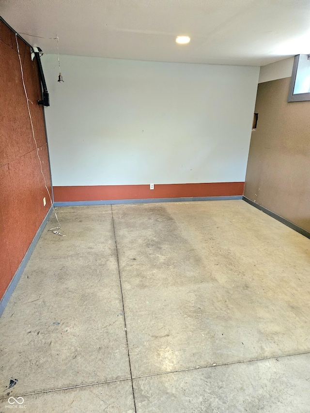 1647 State Ferry Rd, Solsberry, IN 47459 - garage featuring baseboards