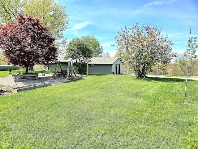 1647 State Ferry Rd, Solsberry, IN 47459 - view of yard with an outbuilding and a shed