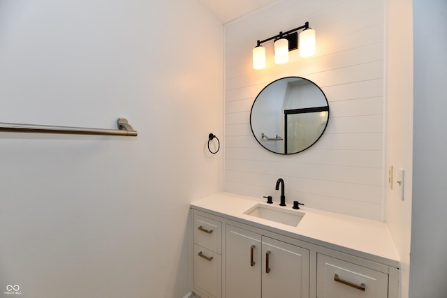 bathroom featuring vanity