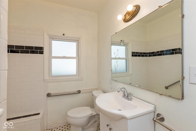 4710 Hinesley Ave, Indianapolis, IN 46208 - bathroom featuring toilet and vanity