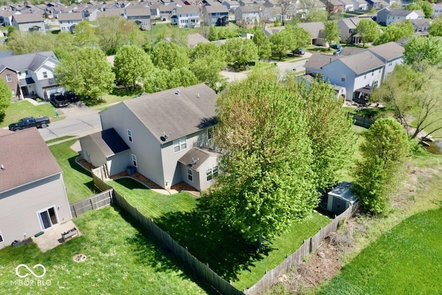 drone / aerial view featuring a residential view