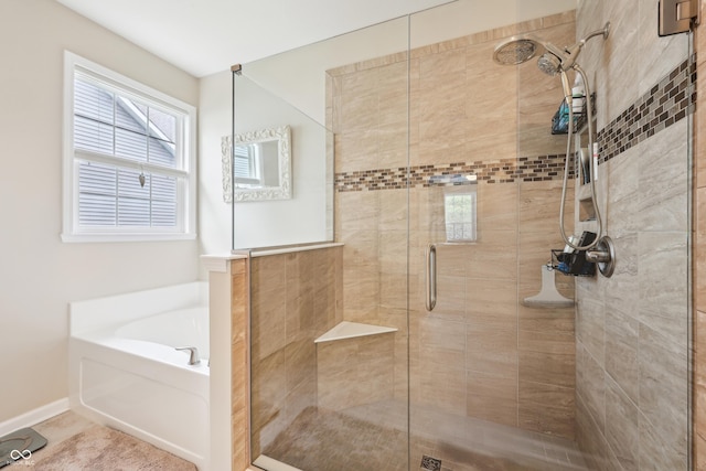 9359 Foudray Cir N, Avon, IN 46123 - bathroom featuring a shower stall and a garden tub