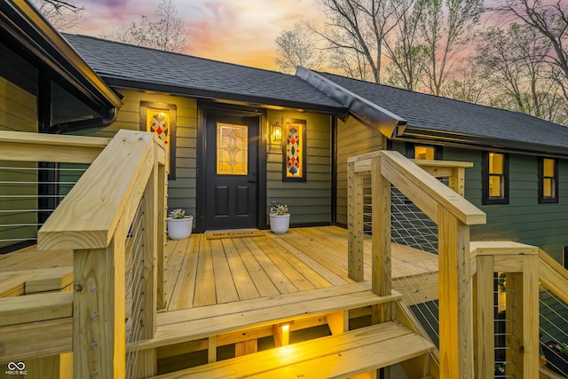 view of wooden terrace