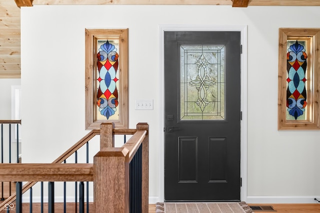 entrance to property with visible vents