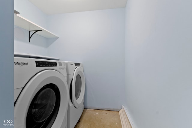 6638 Sunbury Dr, Indianapolis, IN 46241 - washroom featuring laundry area and washing machine and clothes dryer