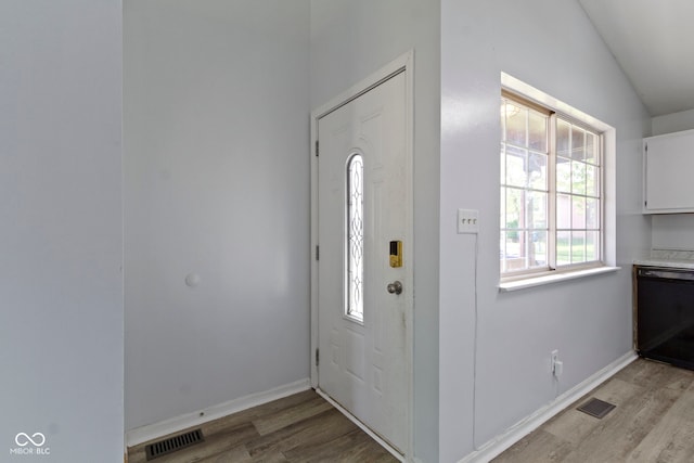 6638 Sunbury Dr, Indianapolis, IN 46241 - entryway with light wood-style floors, baseboards, and visible vents